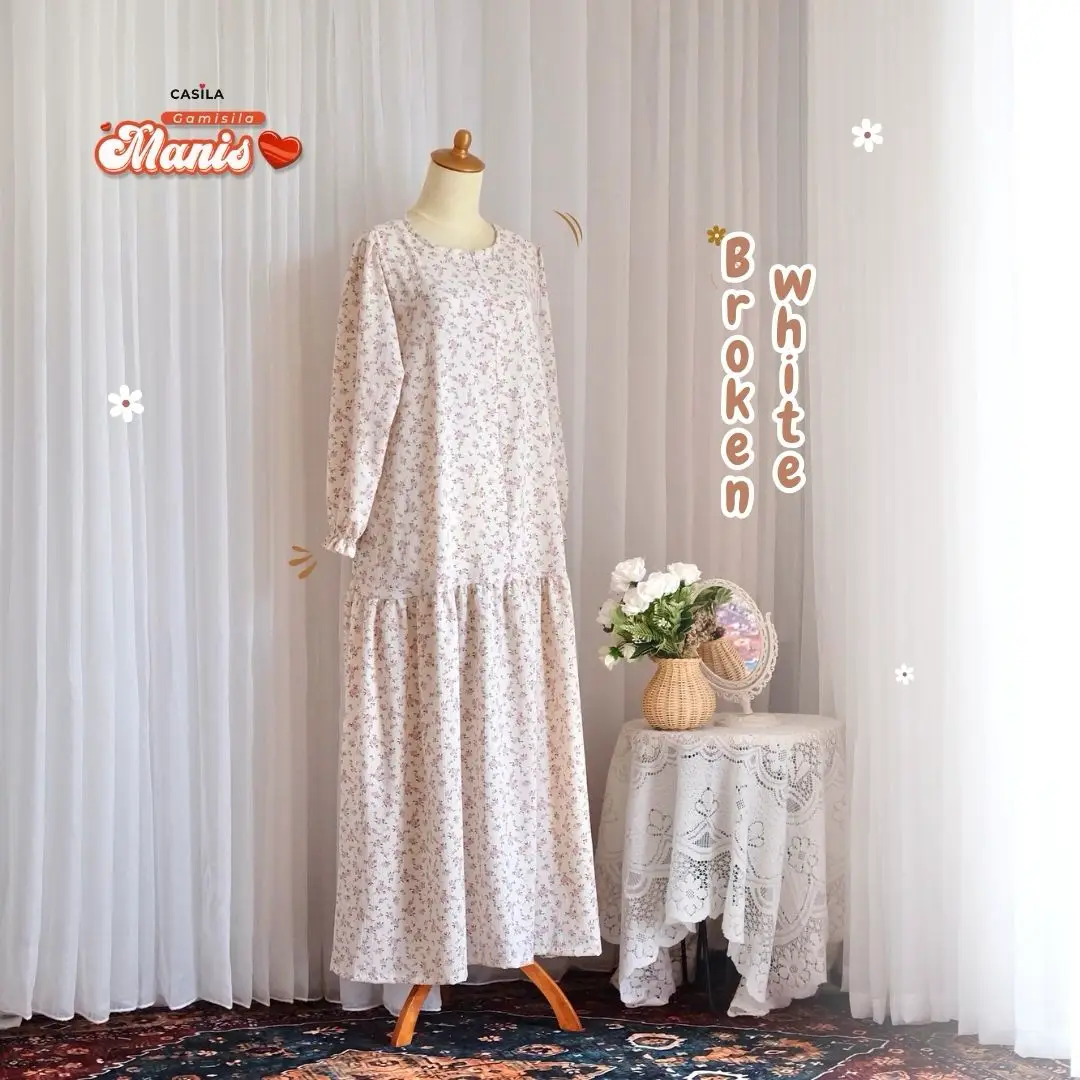 Gamis Manis Dewasa Brokenwhite