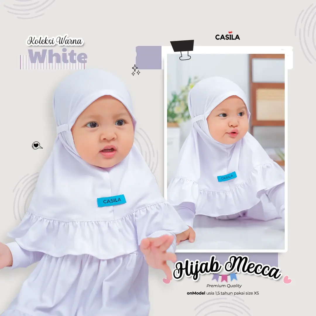 Hijab Mecca White_B