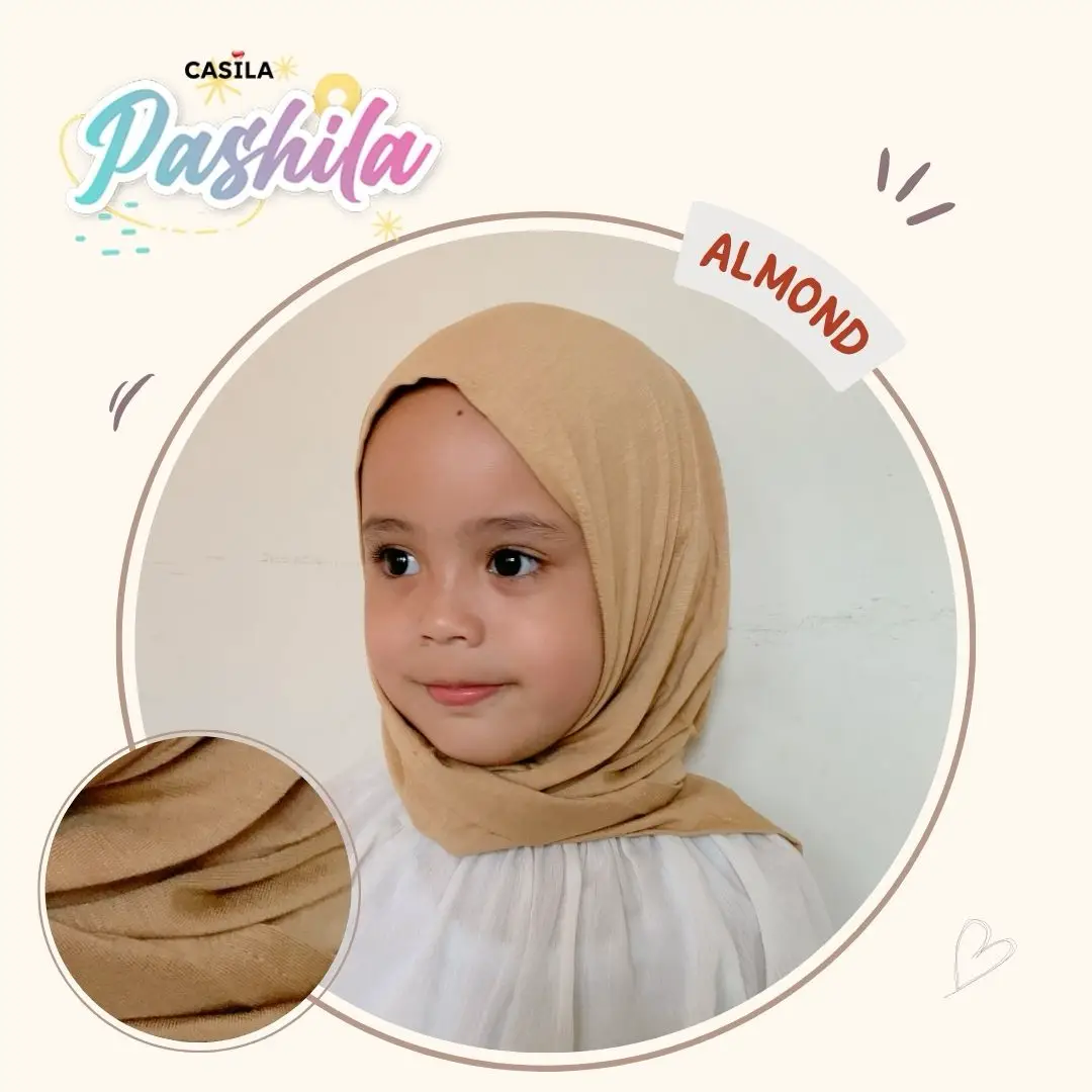 Hijab Pashila rayon Almond