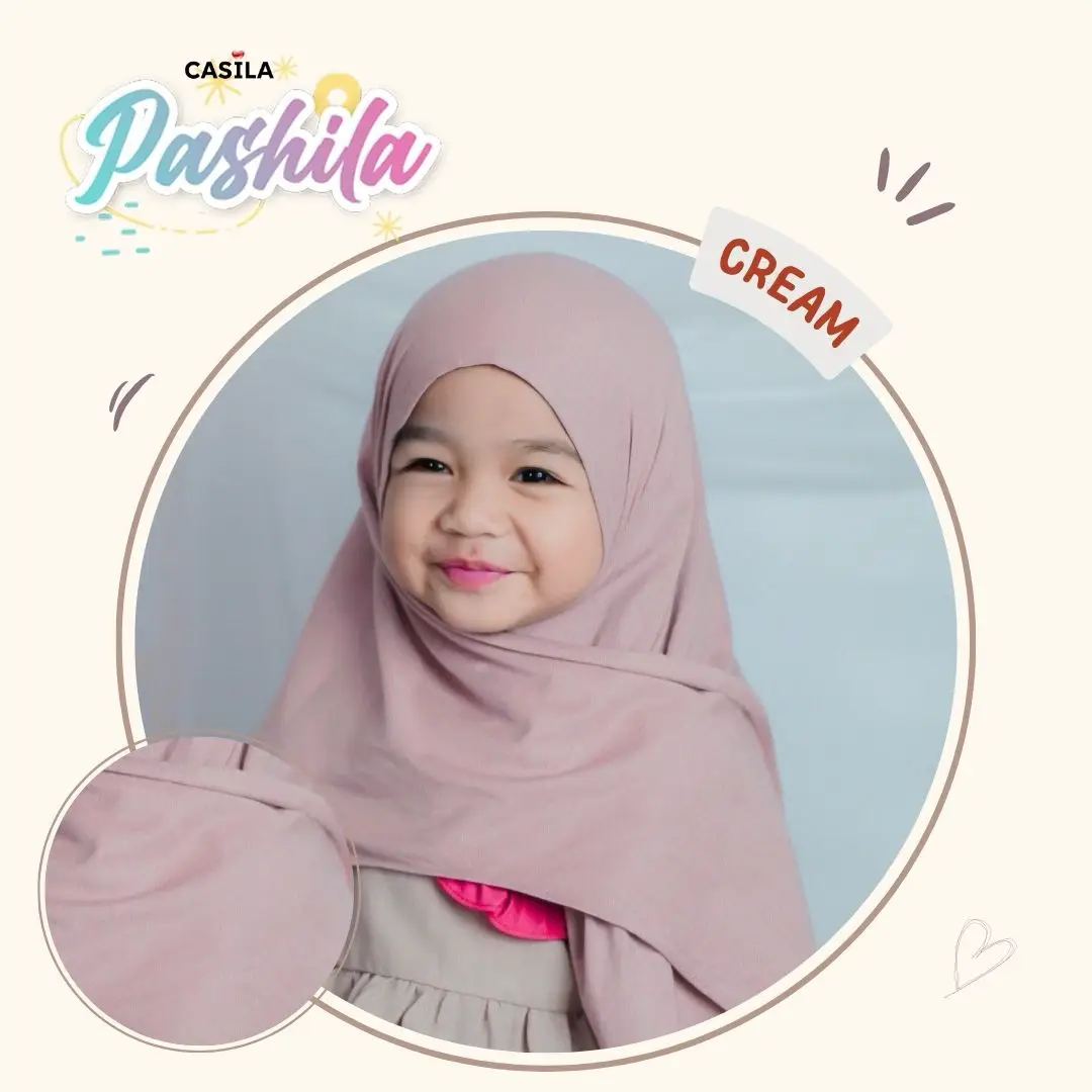 Hijab Pashila rayon Cream