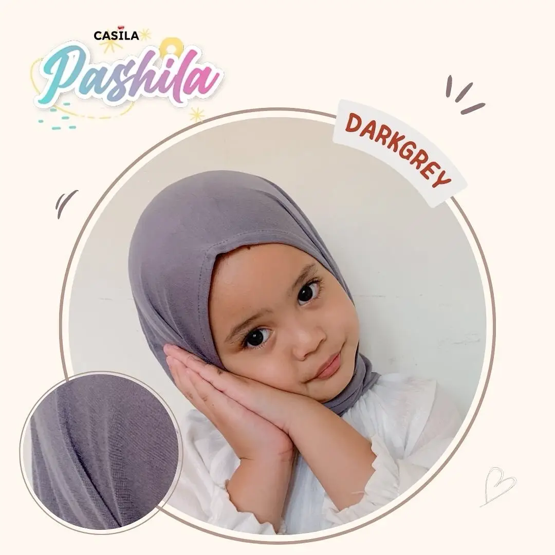 Hijab Pashila rayon Darkgrey