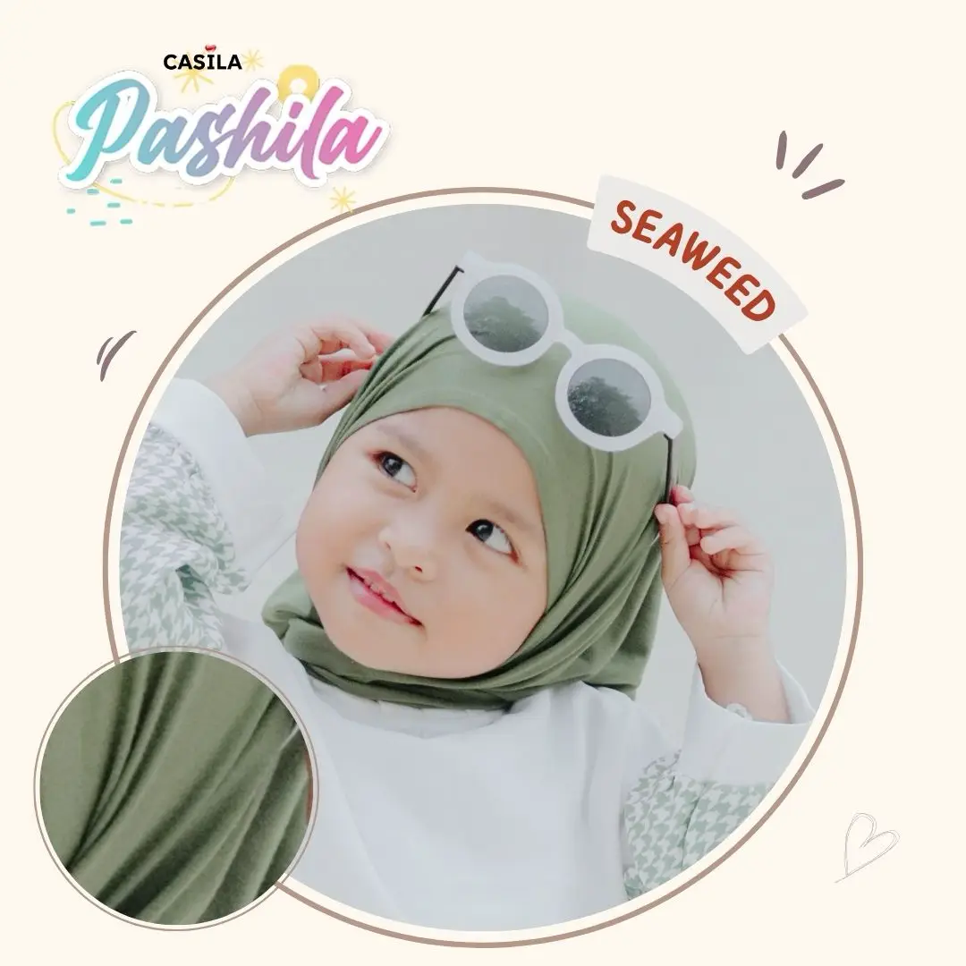 Hijab Pashila rayon Seaweed