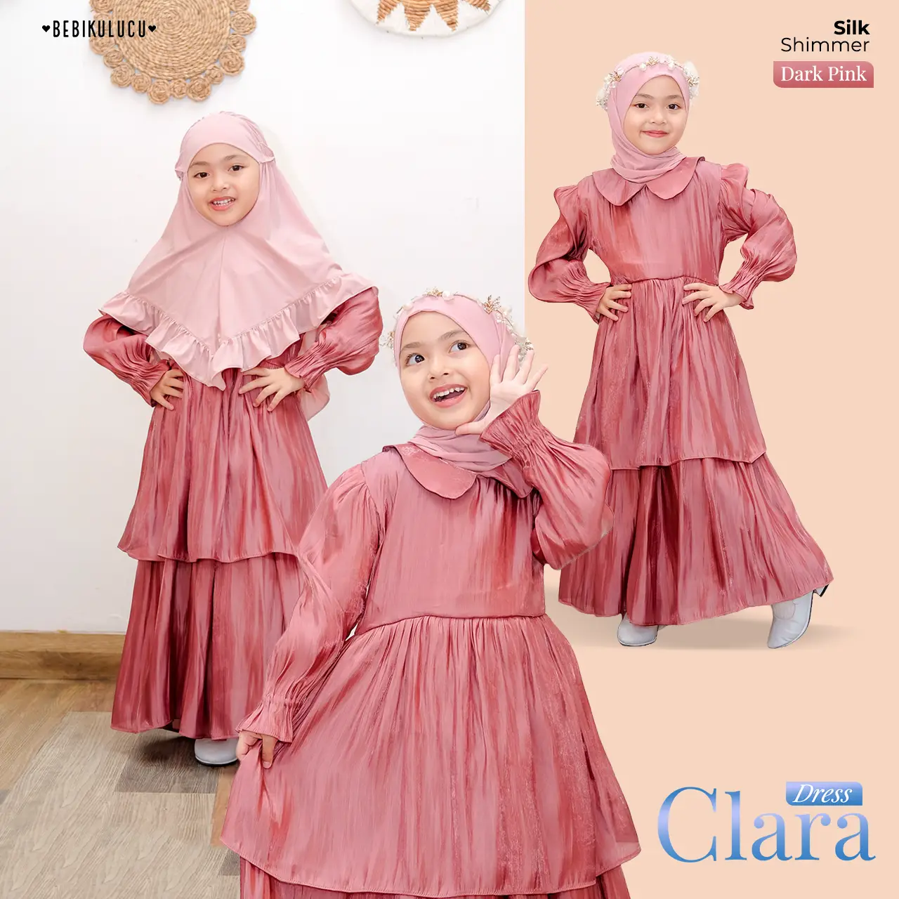Clara Dress Darkpink_(SilkShimmer)
