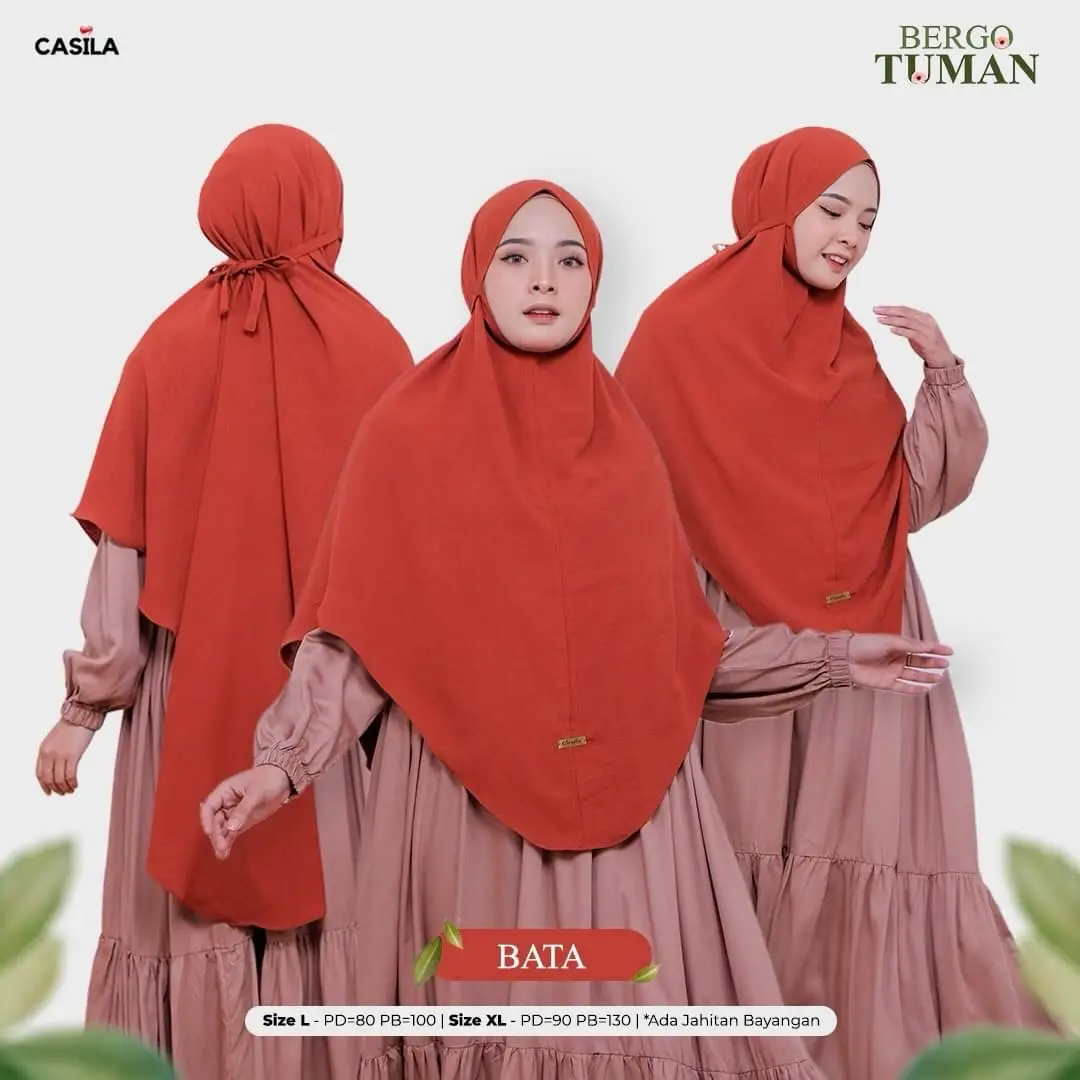 Hijab Bergo Tuman Bata
