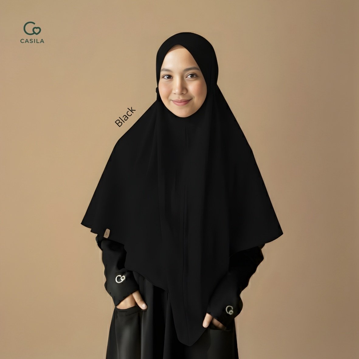 Hijab Bergo Tuman Black