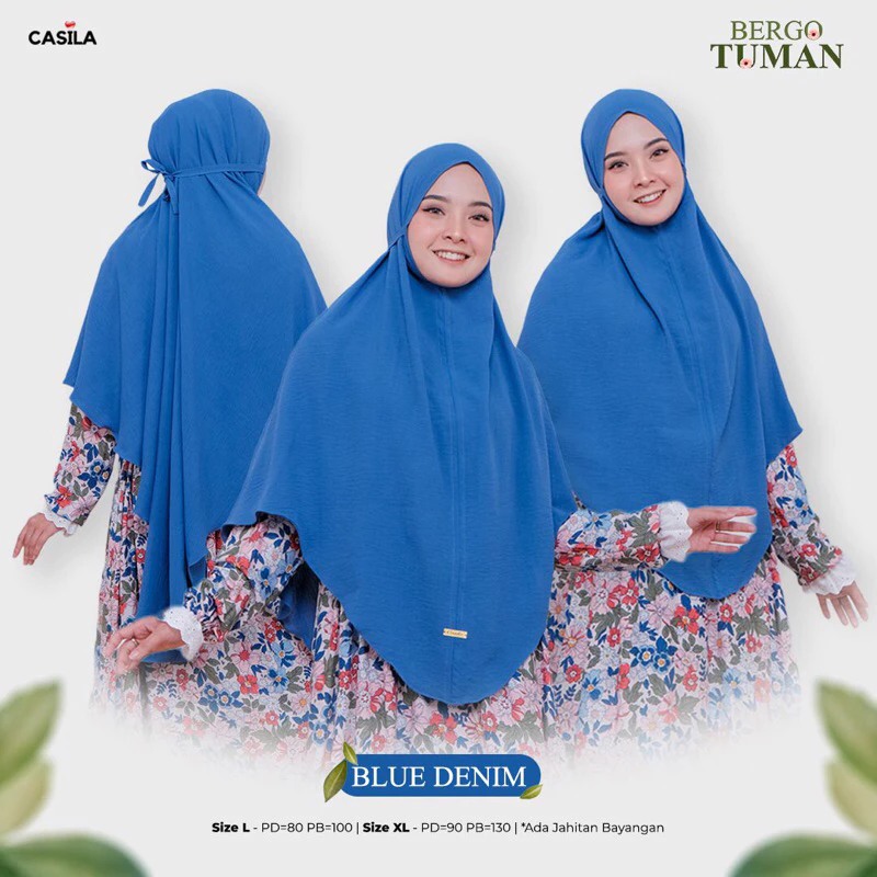 Hijab Bergo Tuman Bluedenim