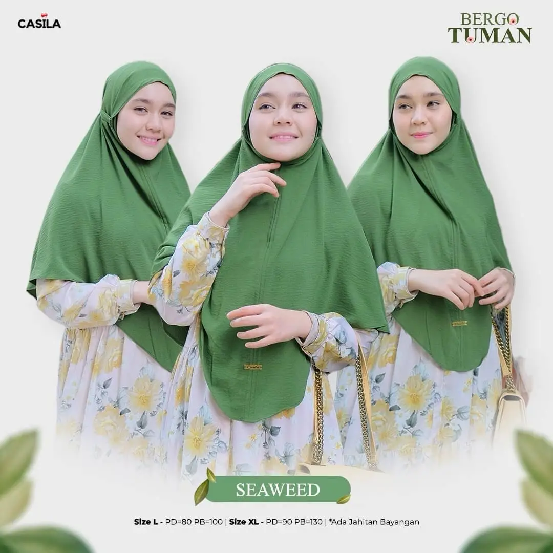 Hijab Bergo Tuman Seaweed