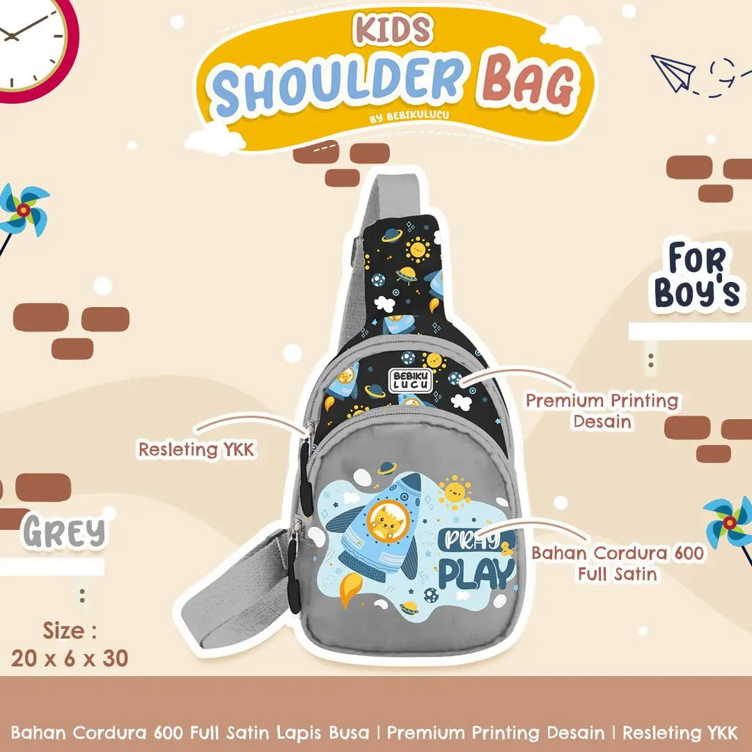 Shoulder Bag Boys_Grey