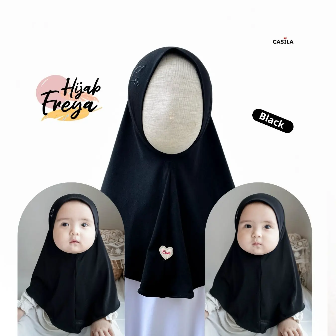 Hijab Freya Hitam
