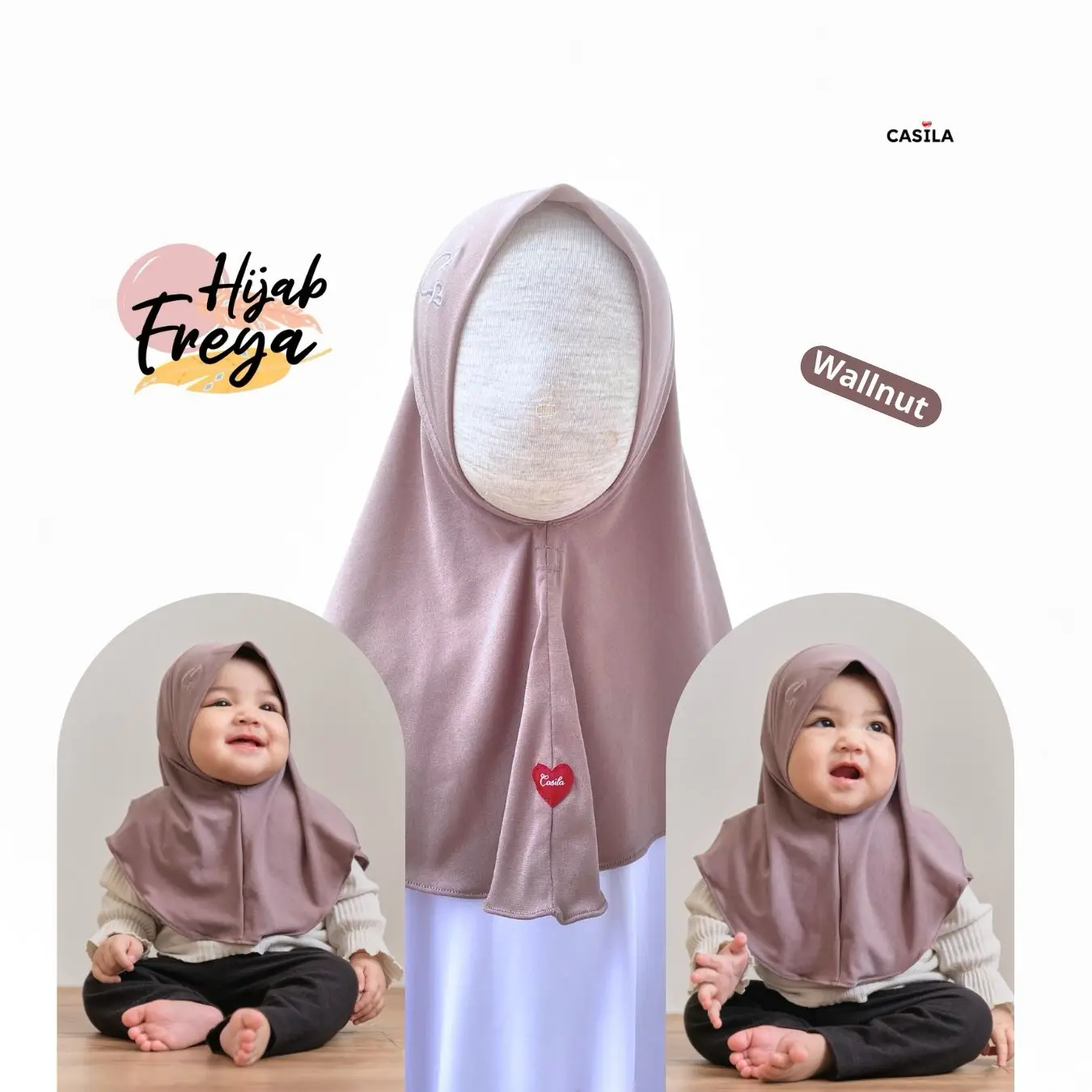 Hijab Freya Wallnute