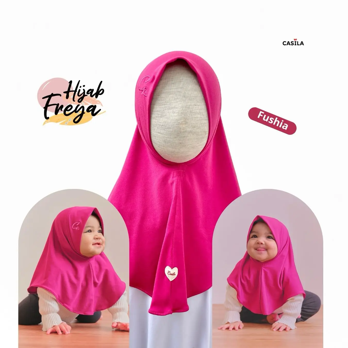 Hijab Freya Fushia
