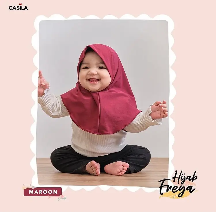 Hijab Freya Maroon