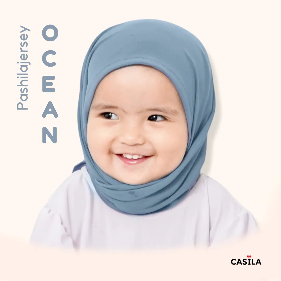 Hijab Pashila Jersey Ocean