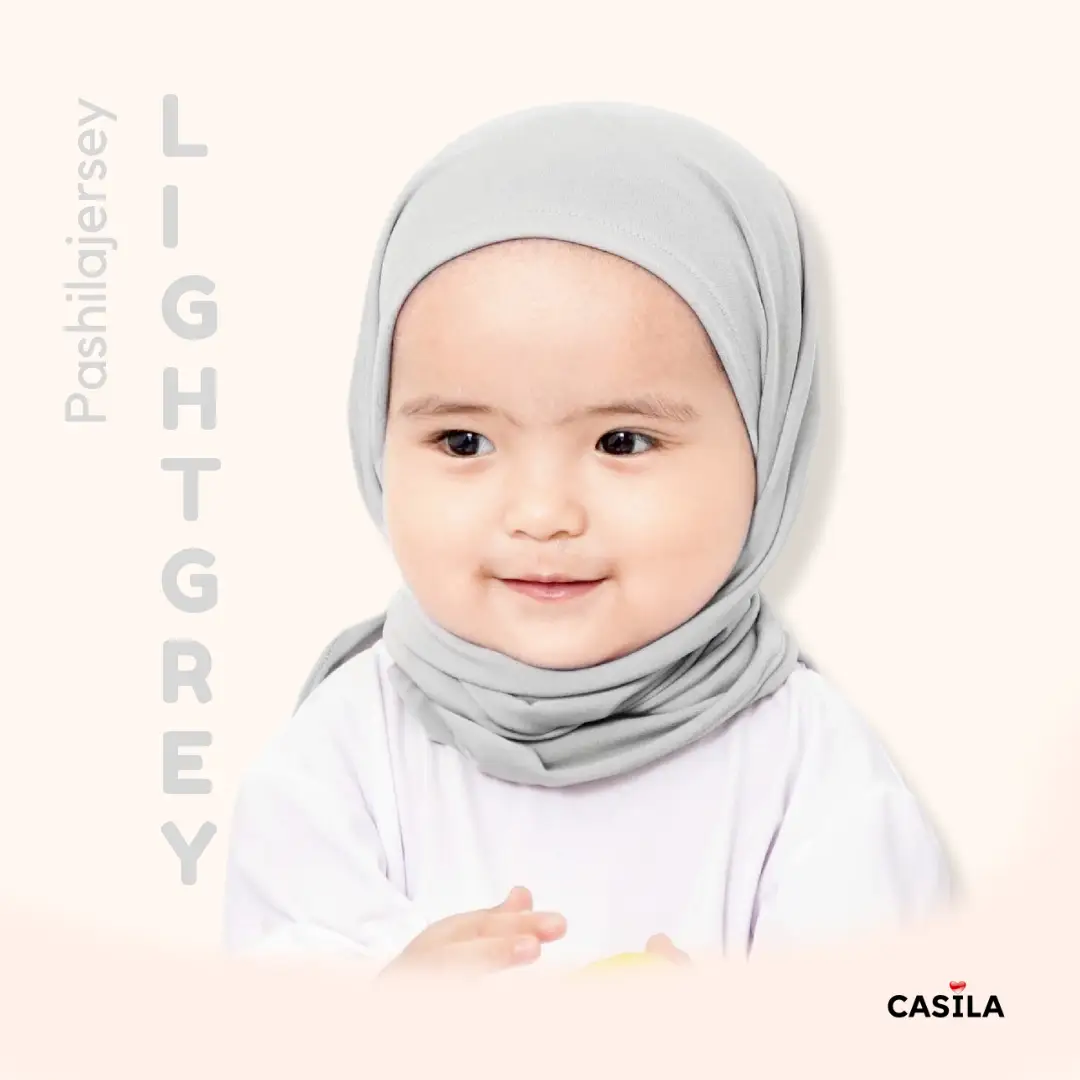 Hijab Pashila Jersey Lightgrey
