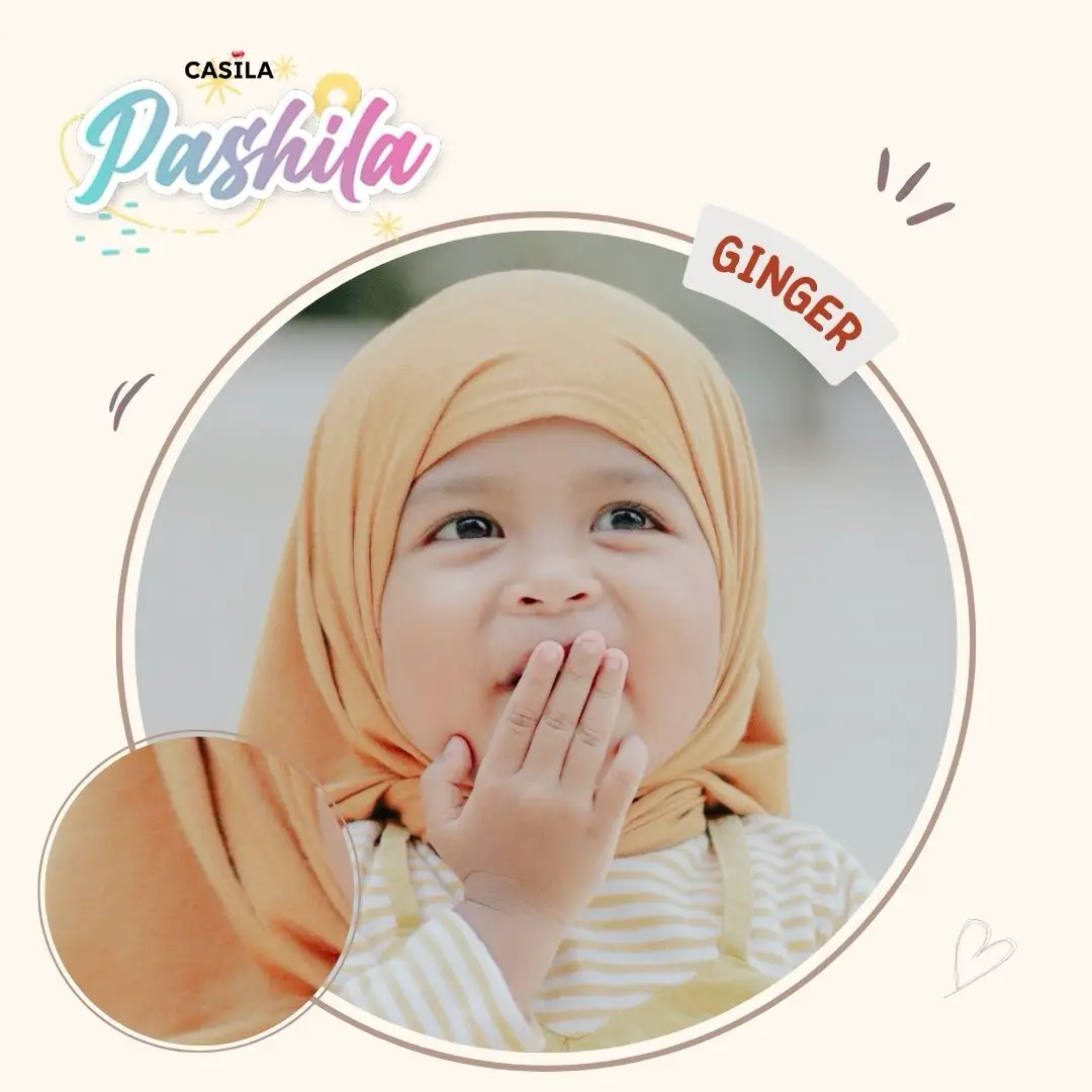 Hijab Pashila rayon Ginger