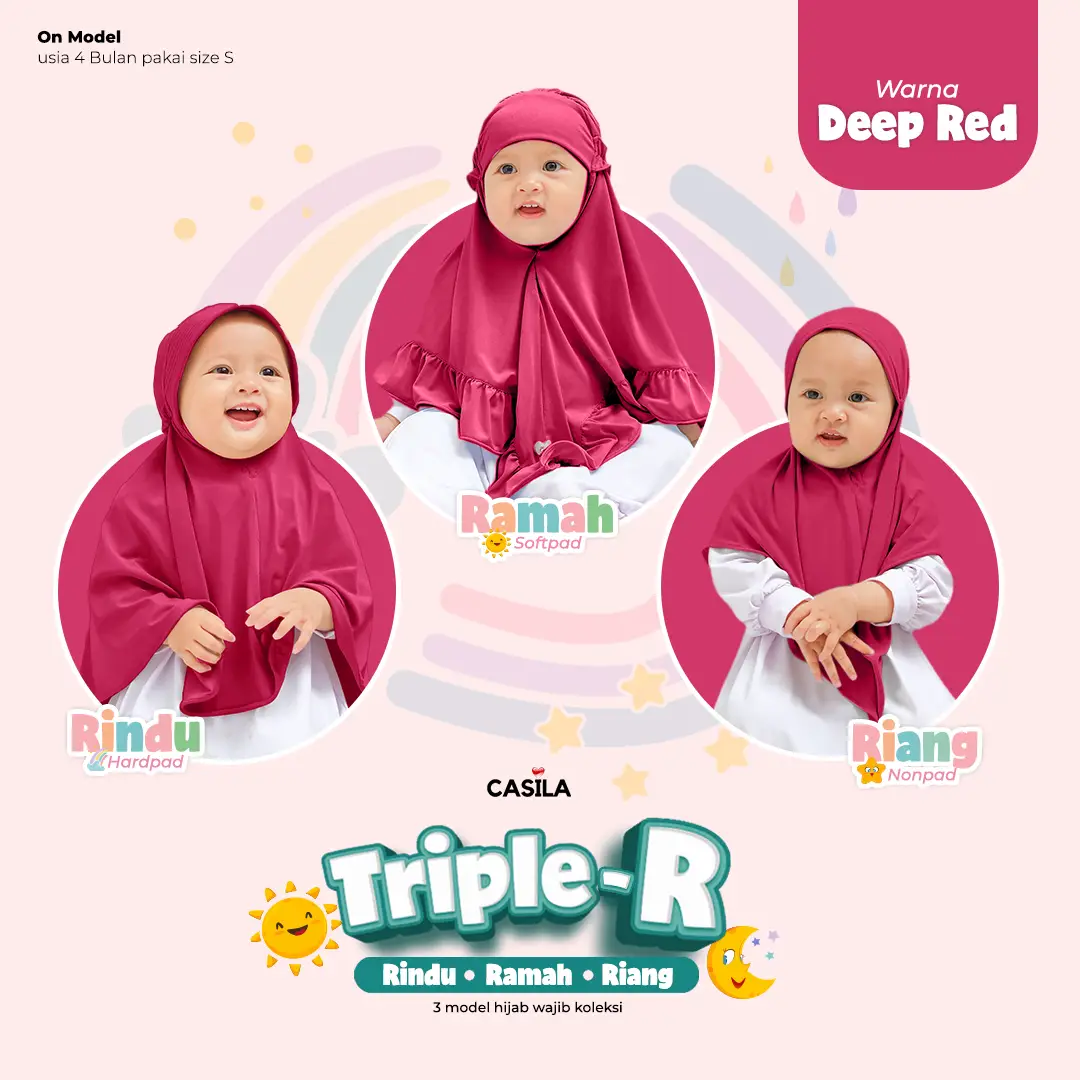 Hijab Riang Deepred
