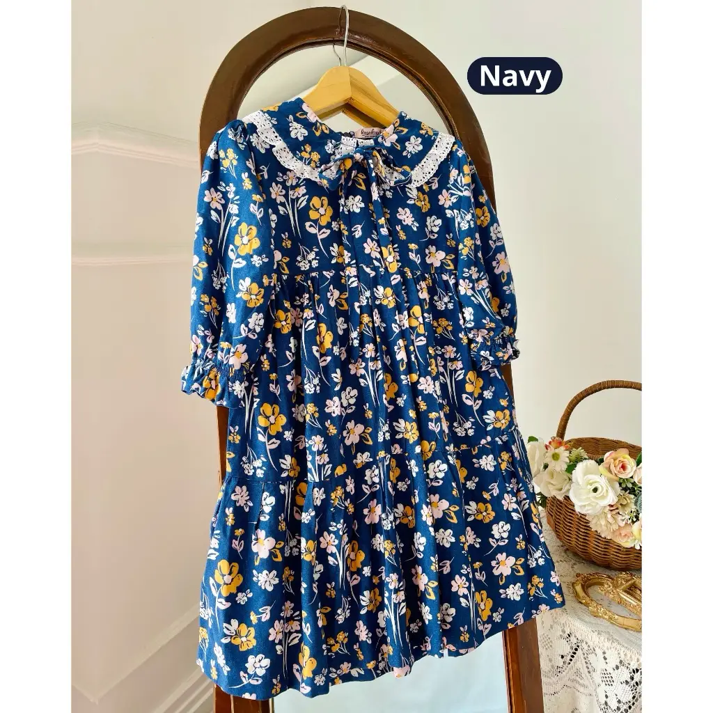 Kawai Motif Navy