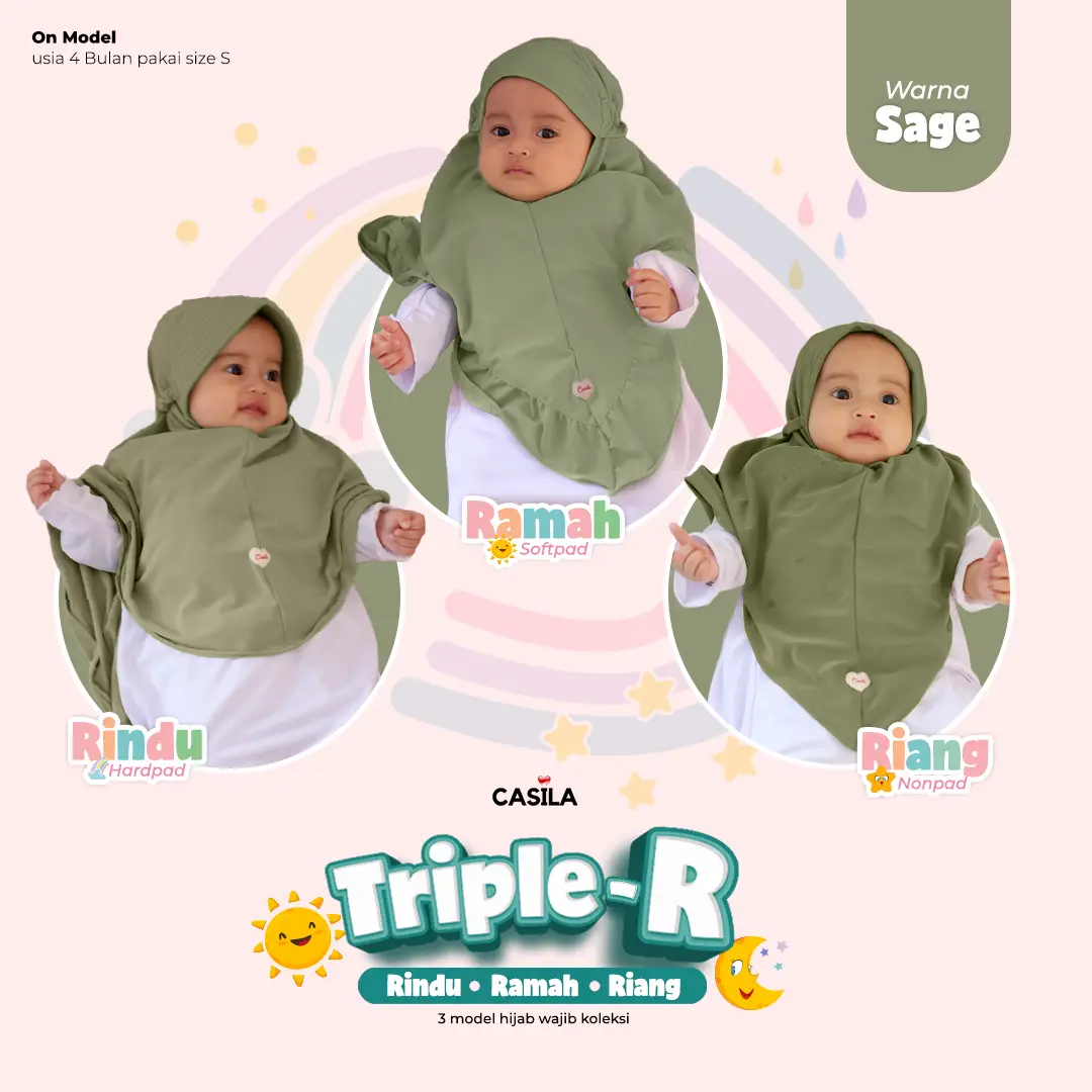Hijab Riang Sage