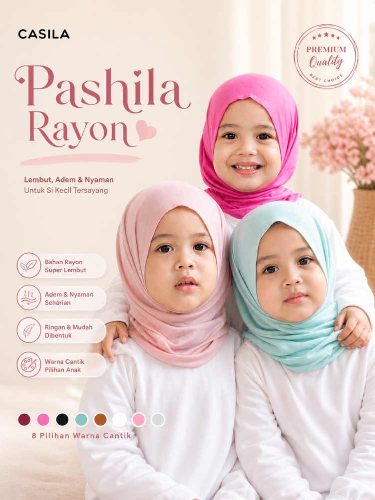 PASHILA RAYON (Pasmina Instan Anak)